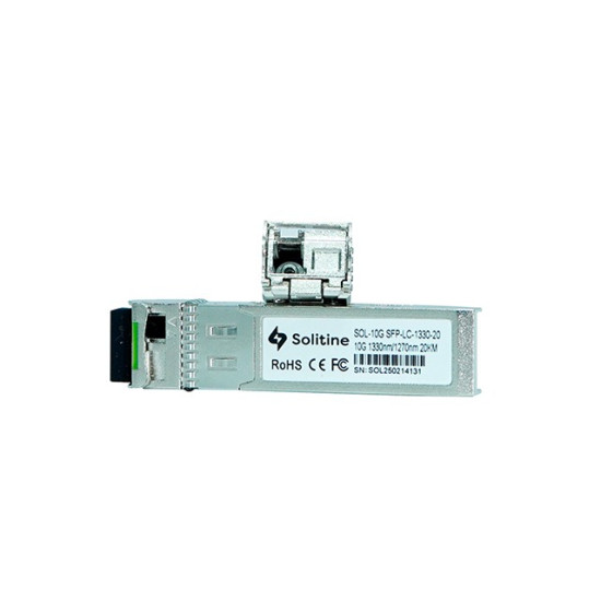 Solitine 10G SFP+ LC Module (Pair) – 20km, 10GBASE-BX, SMF